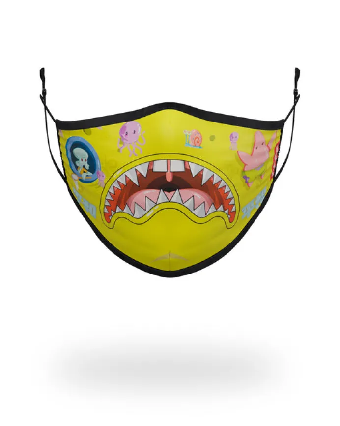 ADULT SPONGEBOB JAPAN SHARK FORM FITTING FACE-COVERING