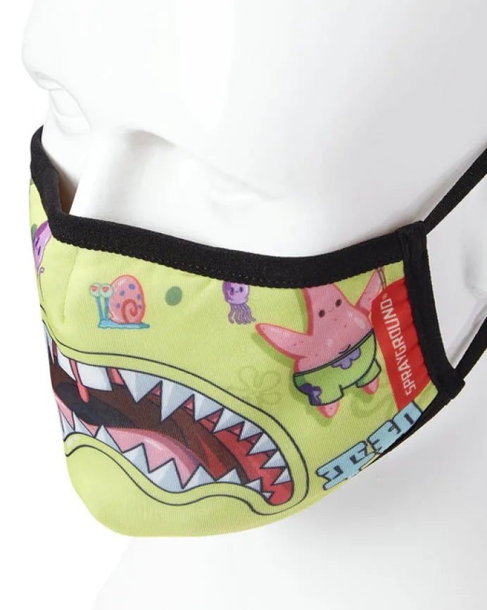 ADULT SPONGEBOB JAPAN SHARK FORM FITTING FACE-COVERING