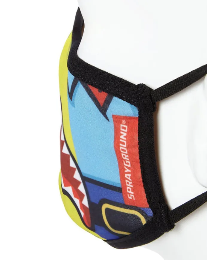 ADULT SPONGEBOB OG SHARK FORM FITTING FACE-COVERING