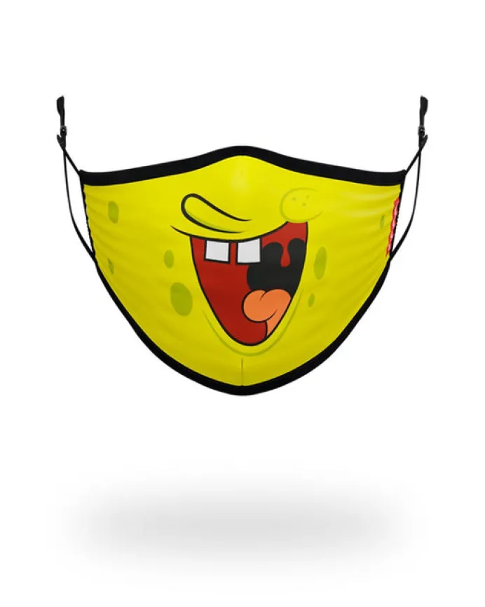 ADULT SPONGEBOB SMILE FORM FITTING FACE-COVERING