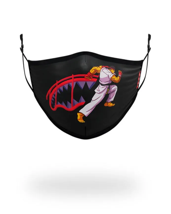 ADULT STREET FIGHTER RYU SHARK FORM FITTING FACE-COVERING
