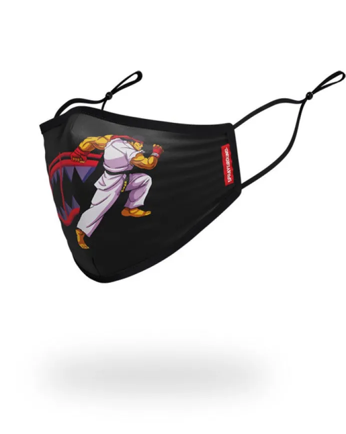 ADULT STREET FIGHTER RYU SHARK FORM FITTING FACE-COVERING