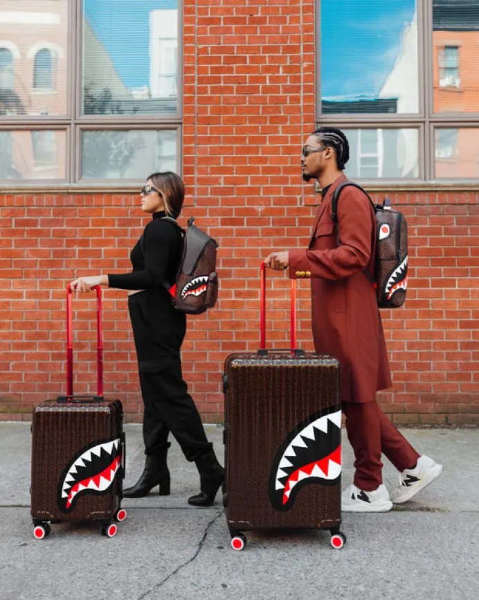 FRENZY SHARKS SHARKNAUTICS HARDSHELL CARRY-ON LUGGAGE