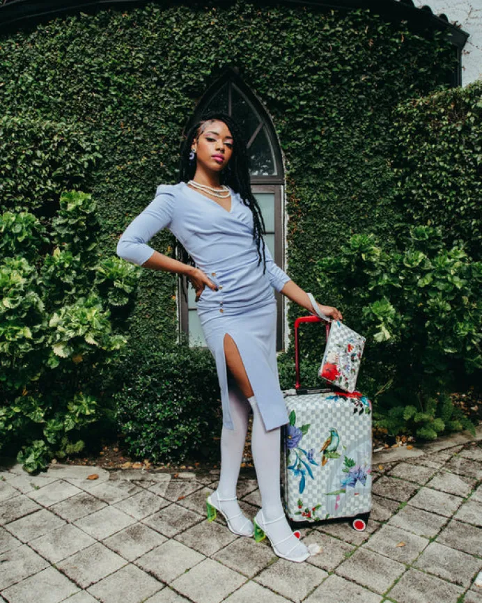 JARDIN DU PALAIS SHARKNAUTICS HARDSHELL CARRY-ON LUGGAGE