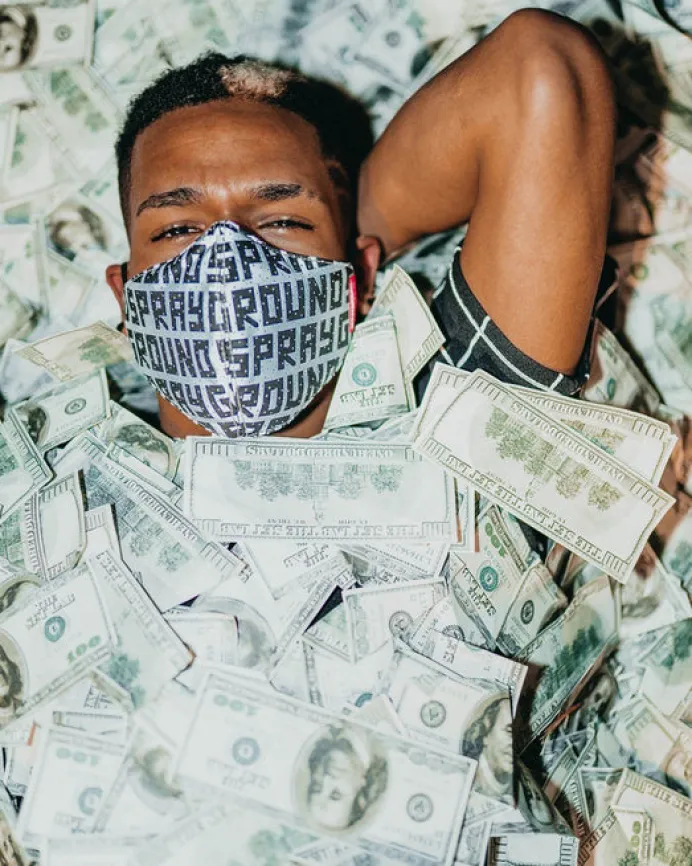 SPRAYGROUND INFINITI 3M REFLECTIVE FACE MASK