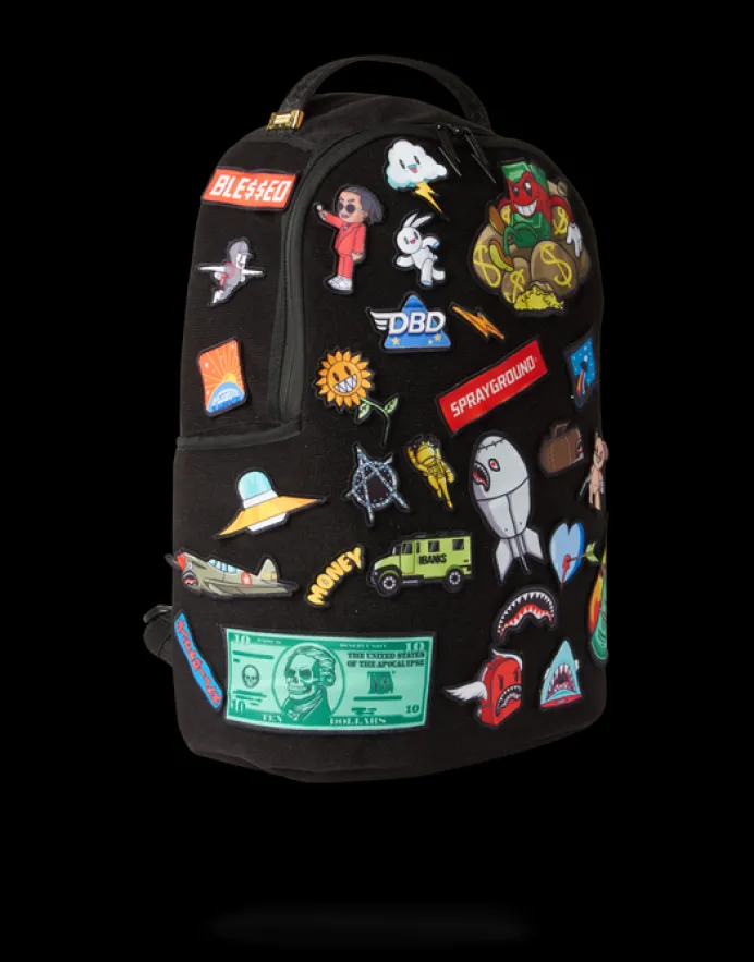 THE 32 REMOVABLE PATCHES VELCRO BACKPACK